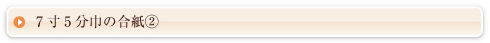 ７寸５分巾の合紙